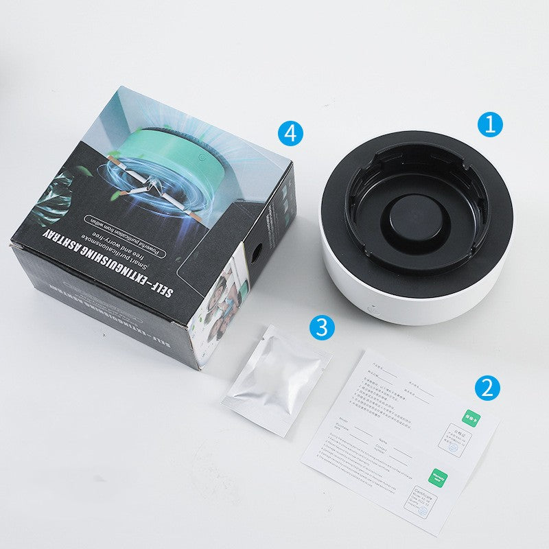 "PuriSmokeAshTray™ : Your Stylish Air-Purifying Ashtray Portable for car / home