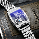 Transparent Full Hollow Flywheel Mechanical Men's Watch Waterproof Watch