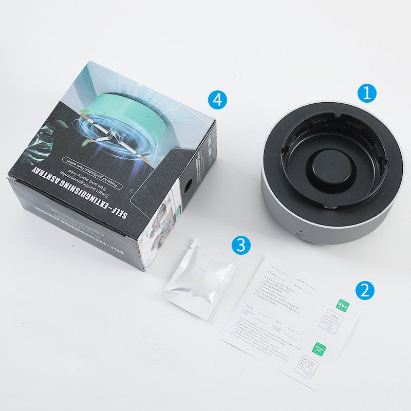 "PuriSmokeAshTray™ : Your Stylish Air-Purifying Ashtray Portable for car / home